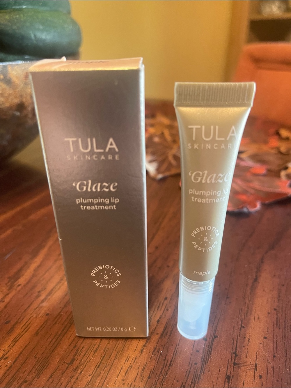 Tula Glaze Plumping Lip Treatment — Maple Neutral Brown